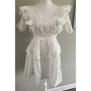 NWT Urban Outfitters Dress Cottagecore Cream Lace Large L New